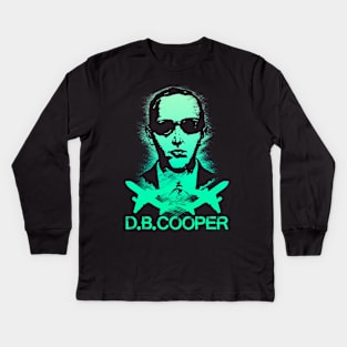 DBCooper - Green Kids Long Sleeve T-Shirt